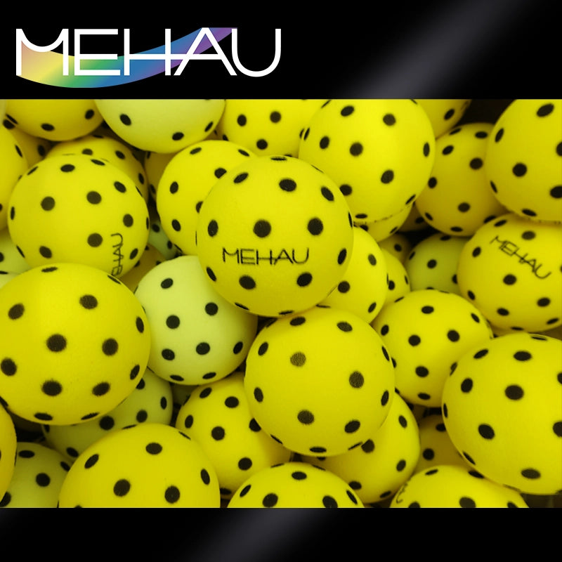 MEHAU Indoor Silent Pickleball Balls – 40 Holes