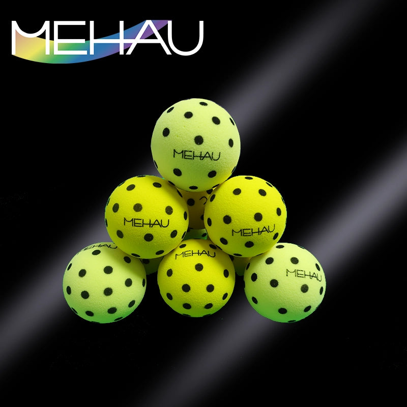 MEHAU Indoor Silent Pickleball Balls – 40 Holes