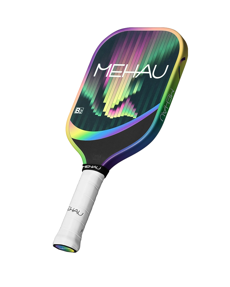 MEHAU B2 Bingo Series Pickleball Paddle Aurora Dance with white background