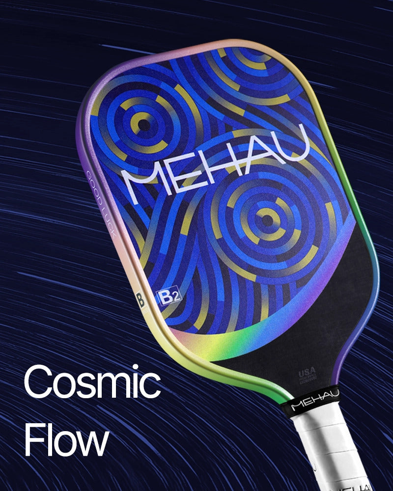 MEHAU B2 Bingo Series Pickleball Paddle Cosmic Flow with Cosmic Flow background