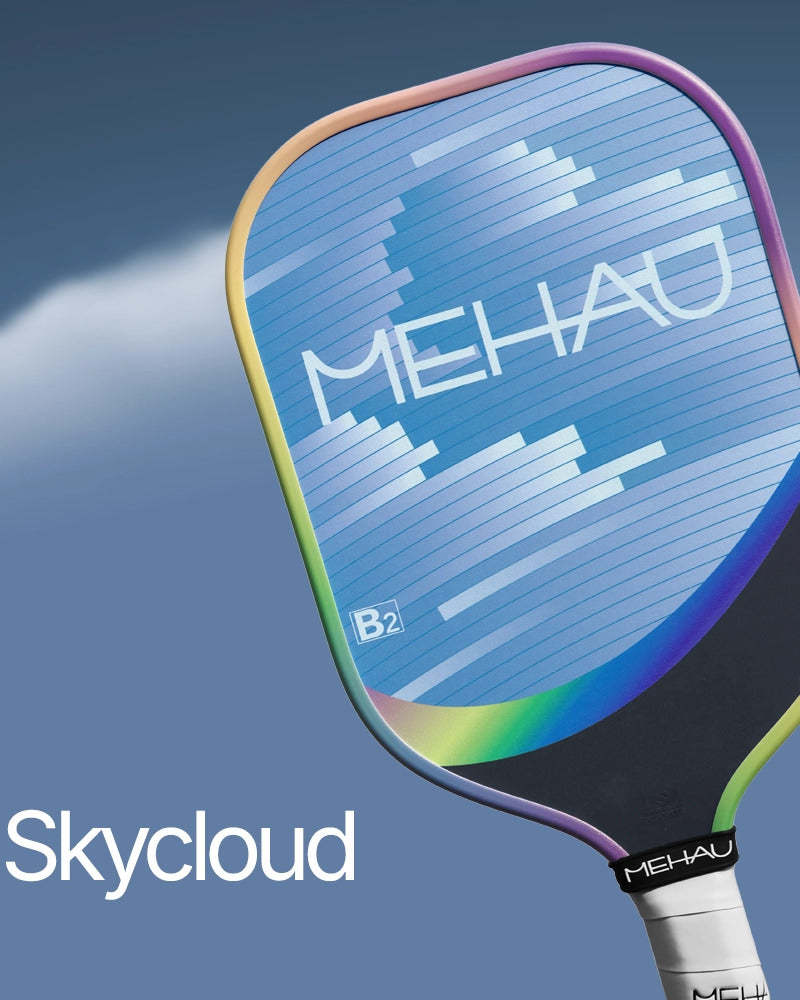 MEHAU B2 Bingo Series Pickleball Paddle Skycloud with Skycloud background