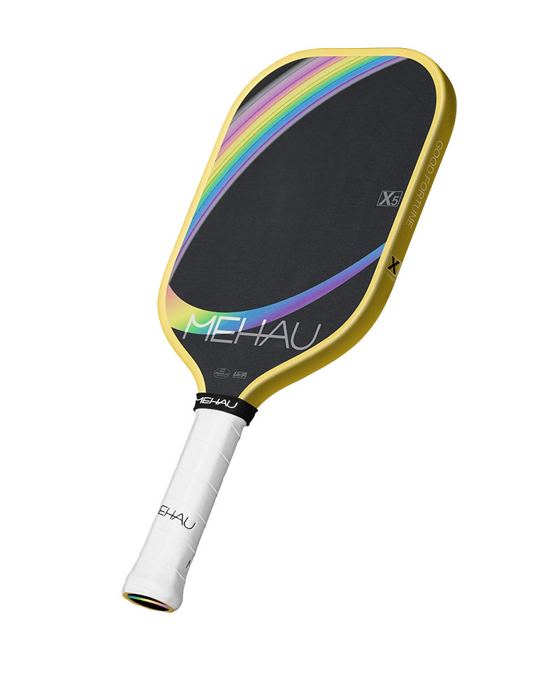 MEHAU X5 Power Series Pickleball Paddle Post-rainbow Arc with white background